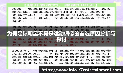 为何足球明星不再是运动偶像的首选原因分析与探讨